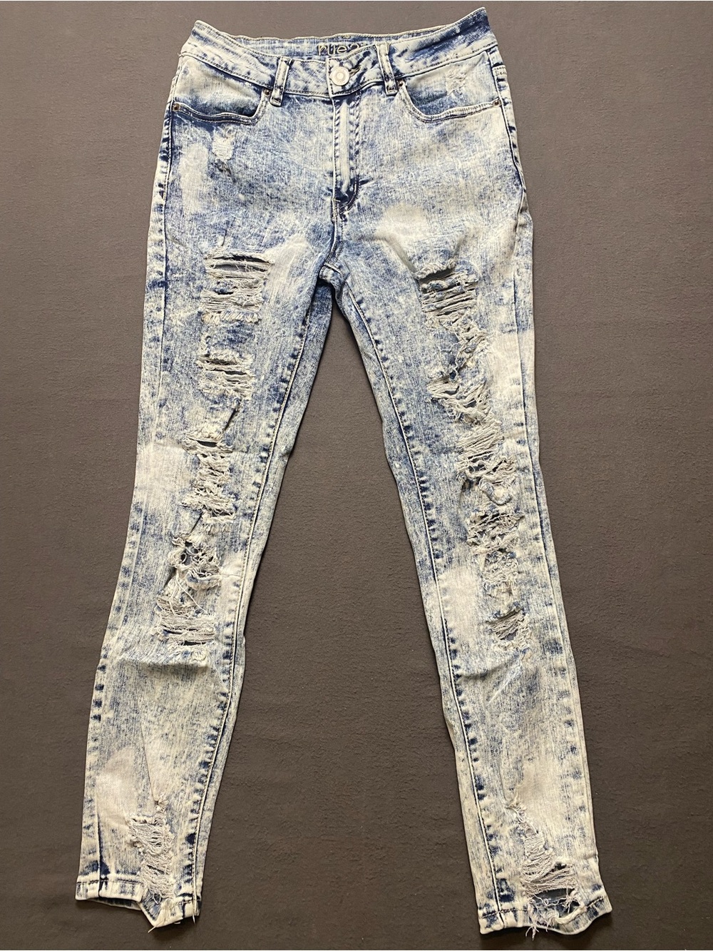 Rue21 Women’s Size 6 High-Rise Ankle Jegging Acid Wash Light Blue